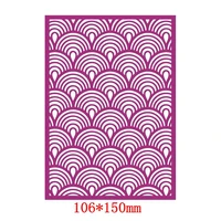 wave line shell layer frame metal cutting dies stencils for diy scrapbooking photo album decorative embossing paper crafts die