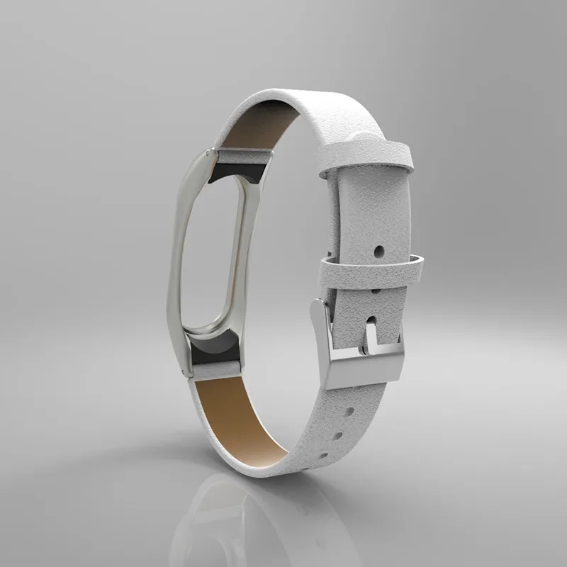 PU Leather Wrist Strap For Mi Band 2 OLED Smart Bracelet | Accessories