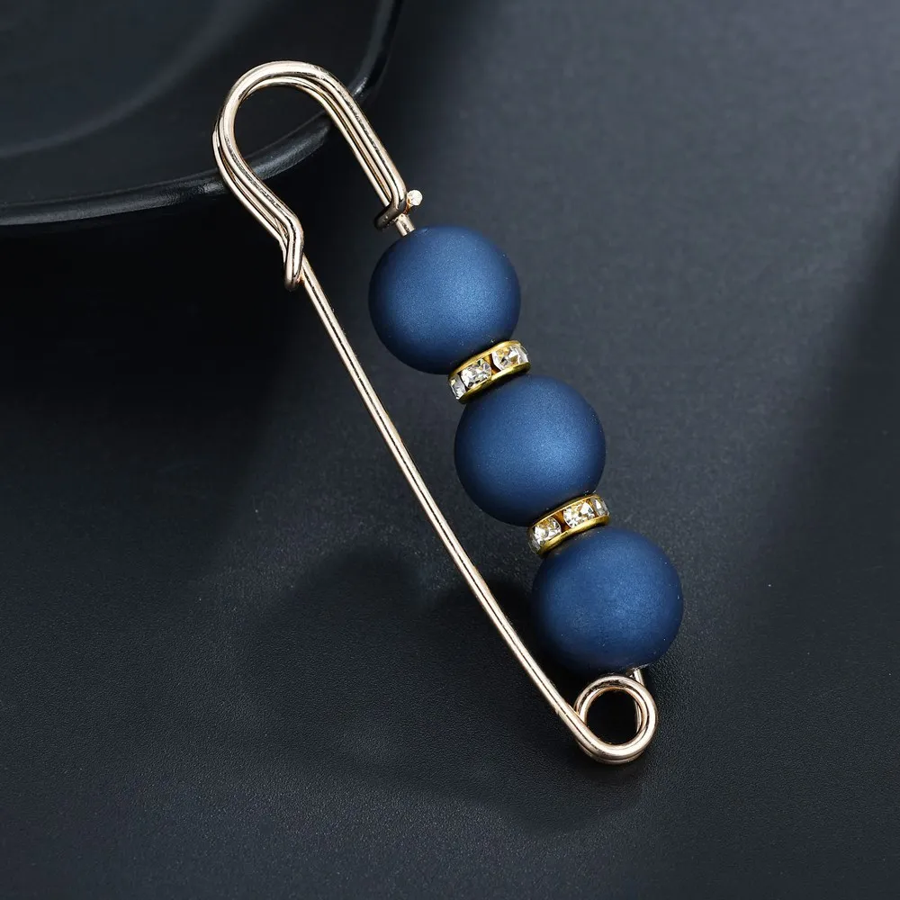 2019 NEW college style simple elegant girl colorful pearl beads statement rhinestone Brooch women badge jewelry gift | Украшения и