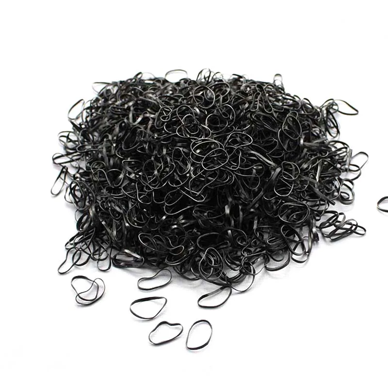 1000pcs/bag Girls Elastics Hair Bands Child baby Accessories Gum for TPU Disposable kids Ponytail Holder Rubber band | Детская одежда и
