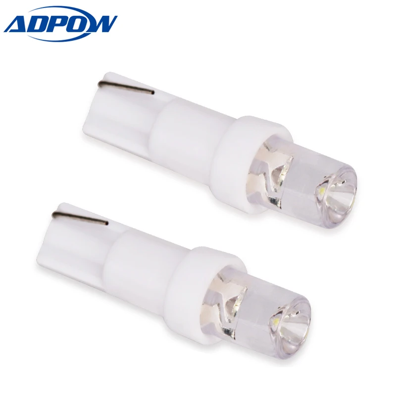Интерьер автомобиля T5 светодиод 1 SMD DC 12V свет фотомагнитный прибор Керамический