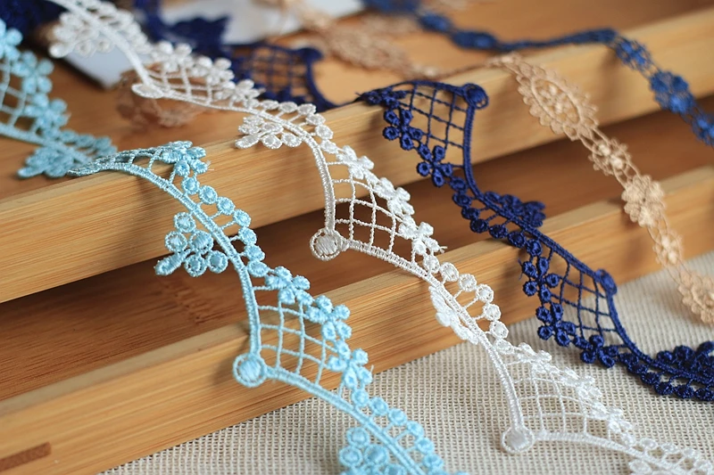 MLAEY 2 ярда/партия кружевная ткань лента с аппликациями аксессуары Alter Couture