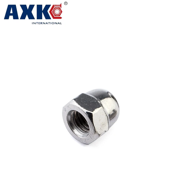 

9pcs 3/16" 3/16 Inch 3/16-24 UNC America Standard Coarse Thread 201 Stainless Steel 201ss Nuts Hexagon Hex Domed Cap Acorn Nut