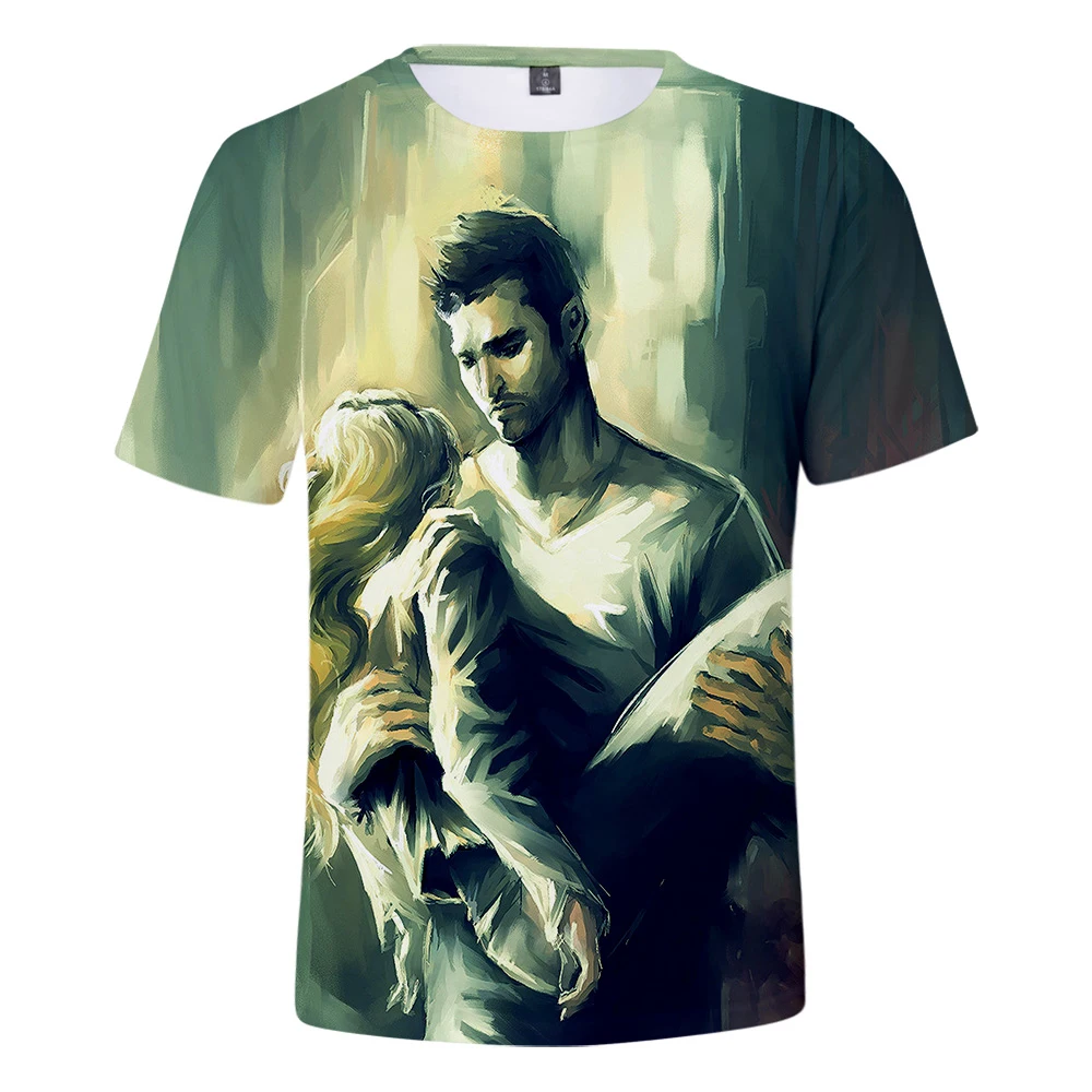 

Aikooki New US drama Teen Wolf Derek hale 3D T shirt Men/women Summer Fashion O-Neck T-Shirt Harajuku Derek hale Men's T shirt