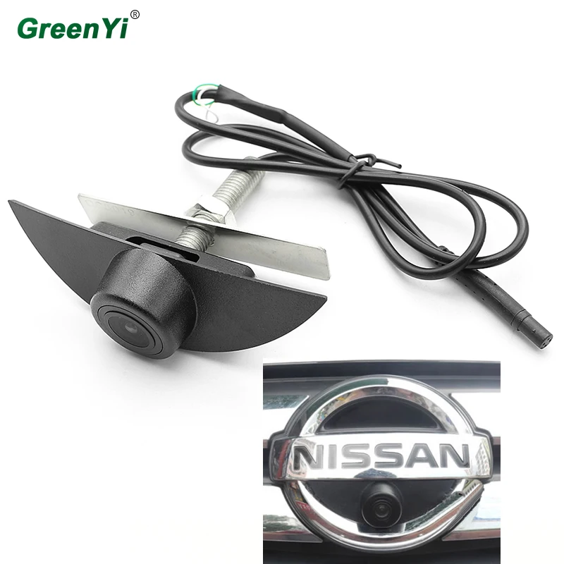 GreenYi HD ночного видения фронтальная камера с логотипом камера может использоваться в Nissan X-Trail Tatsu Qashqai Livina fairlady Pulsar