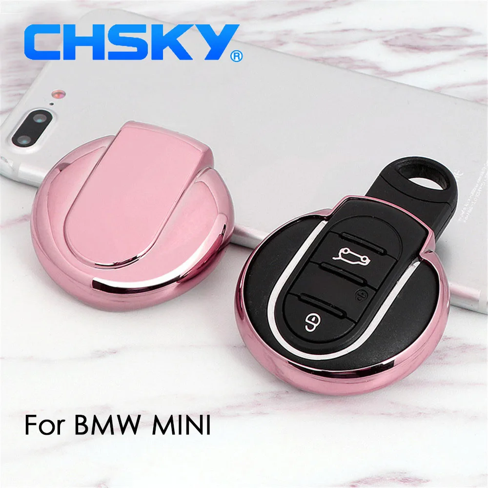 ТПУ чехол для автомобильного ключа CHSKY BMW MINI Cooper S R50 R53 F54 F55 F56|Футляр ключа| |