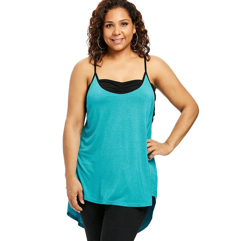 PlusMiss плюс размер 5XL XXXXL XXXL XXL с открытой спиной пикантный длинный Туника Cami Топы