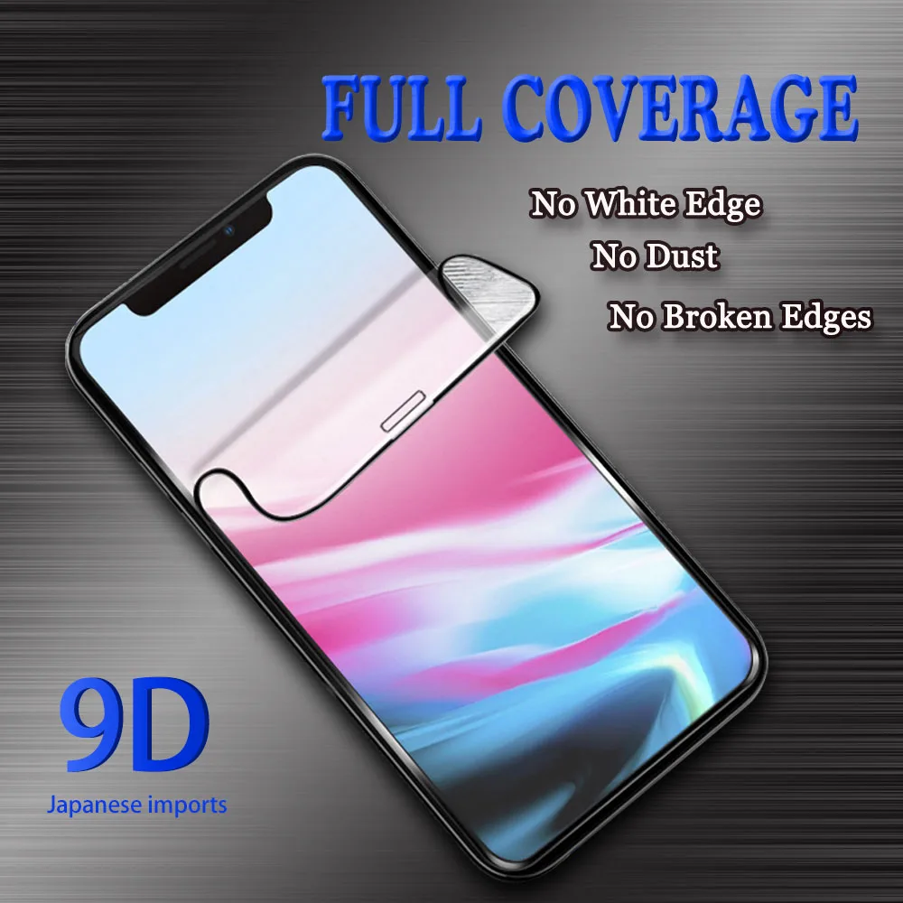 Закаленное стекло для Iphone X/XS XR экран телефона 9D Full HD MAX защита экрана высокой