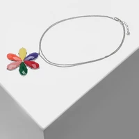 amorita boutique six color floral pendant design for a stylish necklace