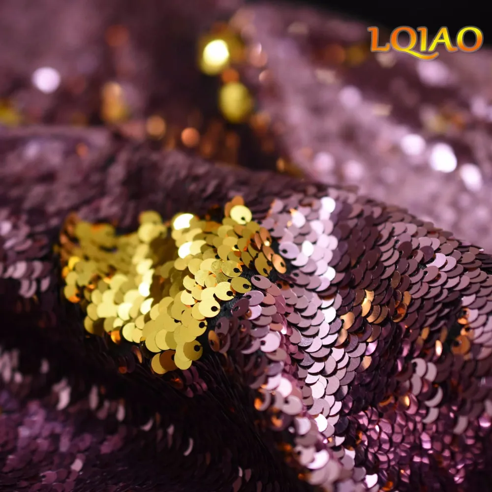 2017 новое поступление Бирюзовая Серебряная/Розовая Золотая двусторонняя ткань с