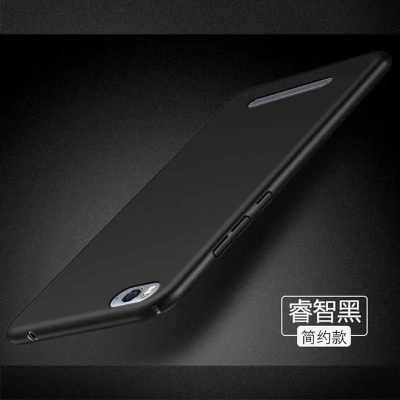 Black Полное покрытие пластик 5,0 для Xiao mi 4C чехол для Xiao mi 4C mi 4i mi 4C mi 4i чехол для задней панели сотового телефона чехол - Цвет: Black