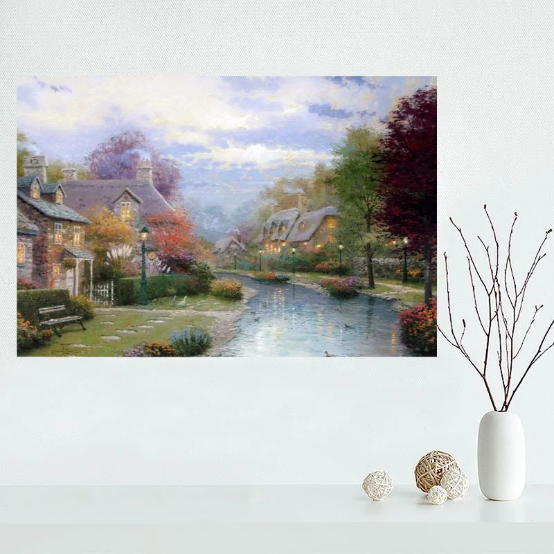 Новое поступление викторианский садовый холщовый постер на заказ украшение для