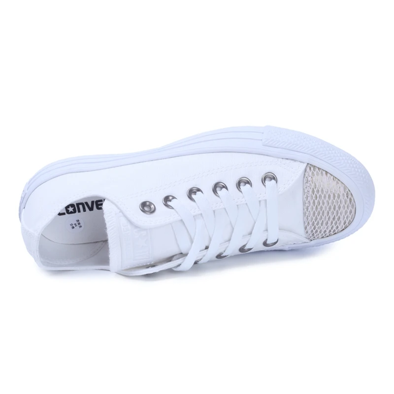 Оригинальный Новинка 2017 Converse Для женщин низкий Топ Обувь для скейтбординга холст