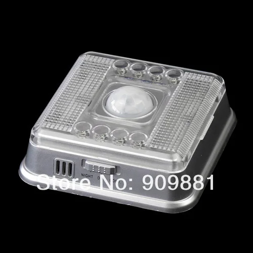 Умный ночник с 8 светодиодами беспроводной светильник датчиком движения питание