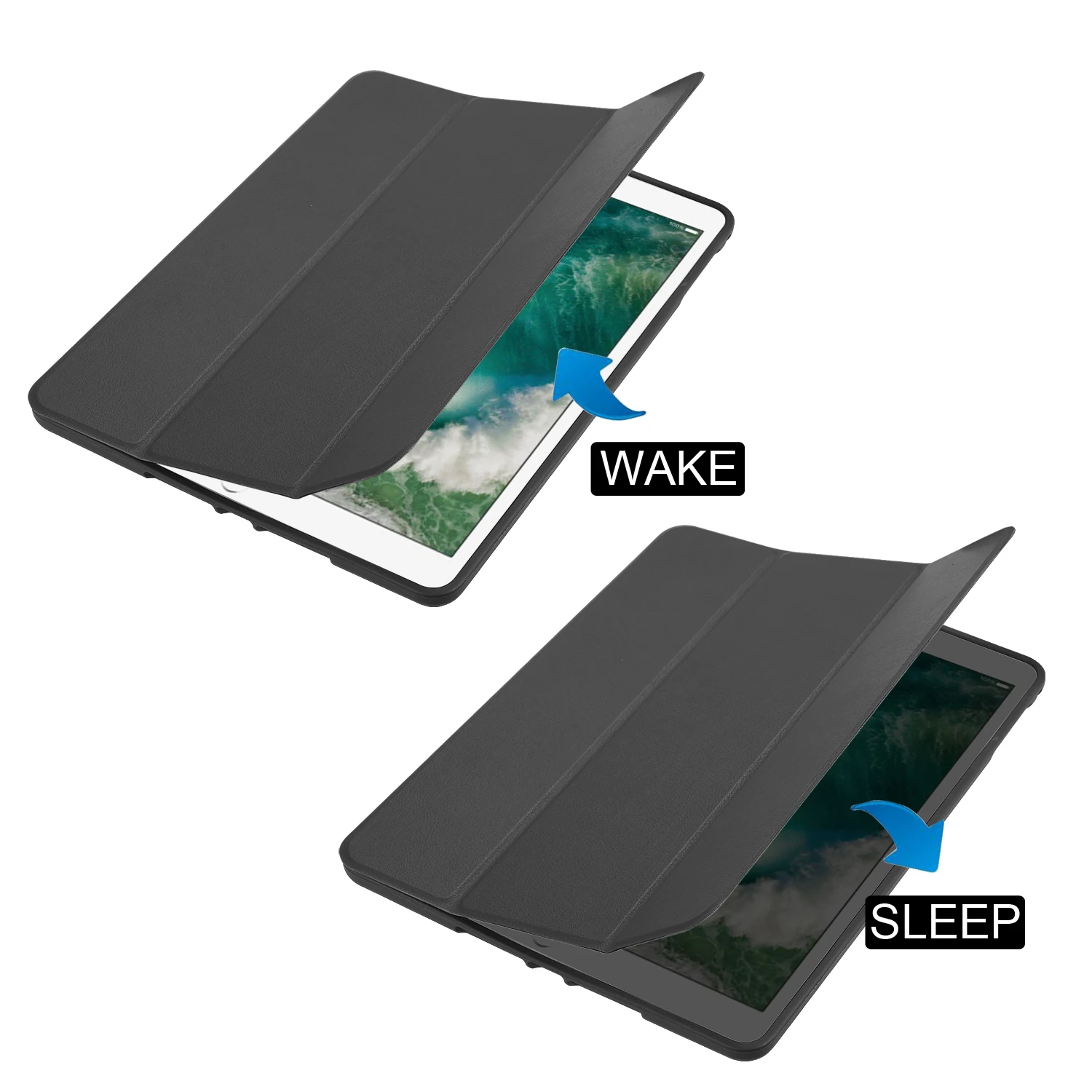 

Soft Case For iPad Air 2 PU Leather Smart Stand Flip Cover With Pencil Holder Auto Sleep/Wake For Apple iPad 6