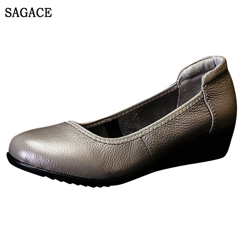 SAGACE/женские туфли в римском стиле ретро Повседневные лоферы полоску с мягким