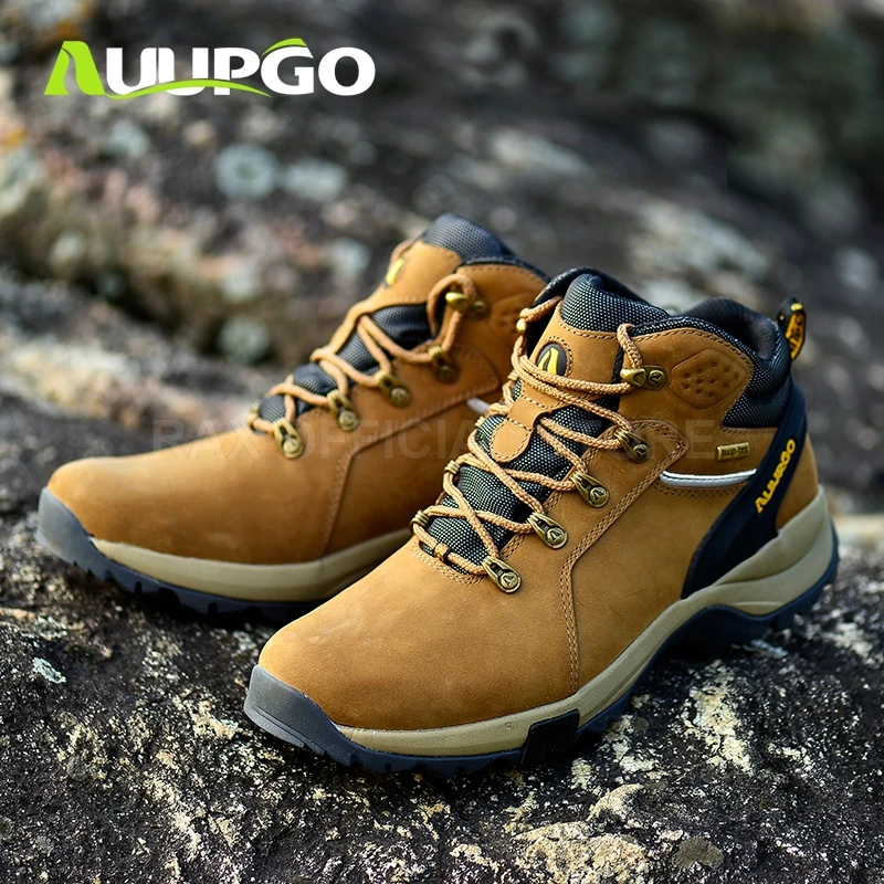 Kaqi waterproof shoe Водонепроницаемые походные ботинки для мужчин, дышащая зимняя походная обувь, мужская легкая спортивная обувь для альпинизма, походные горные ботинки для мужчин - Цвет: Kaqi waterproof shoe