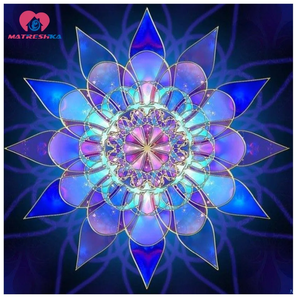 DIY Алмазная вышивка крестиком на рисунке Религия Мандала декоративная живопись