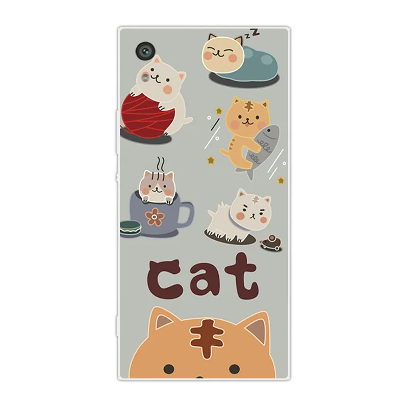 Для sony Xperia XA1 G3112 G3116 Мягкий ТПУ силиконовый Dif Cat Дизайн для sony Xperia Z6 чехол для sony XA1/Z6/XA 1 чехлы для телефонов