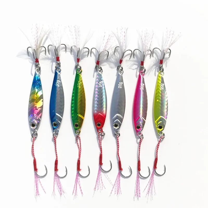 Искусственная металлическая приманка 1 шт. 20 г 6 см рыболовная ложка для
