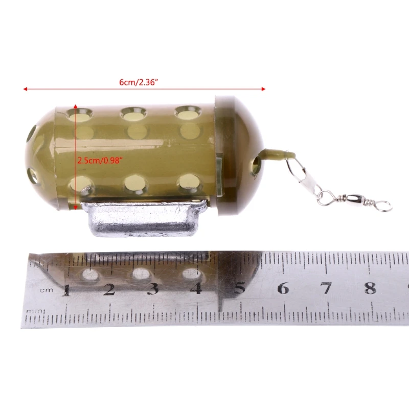 1PC Useful Carp Fishing Feeder Bait Cage Lure Pit Device Basket Holder With Lead 30g | Спорт и развлечения