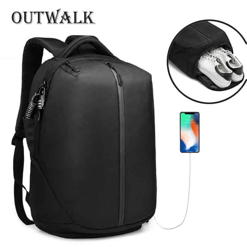 Рюкзак OUTWALK с защитой от кражи для ноутбука 15 6 дюймов студенческий школьный