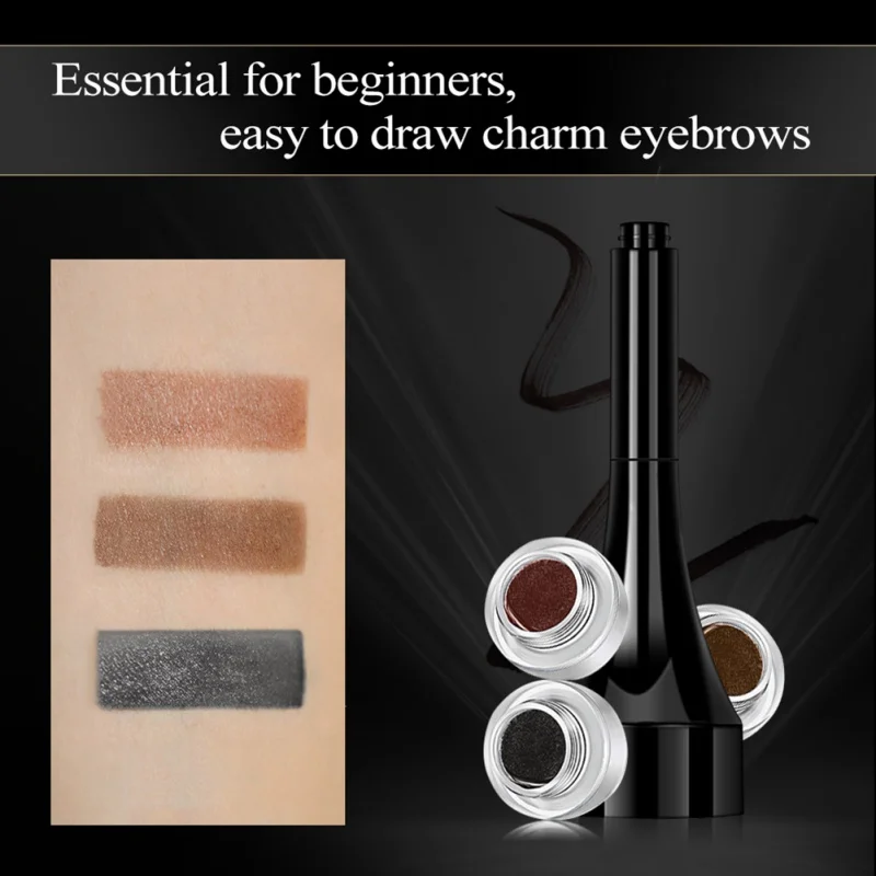 3 Colors Professional Eyebrow Enhancer Air Cushion Henna Cream Tint Makeup Natural Waterproof Eye Brow Gel With Brush | Красота и