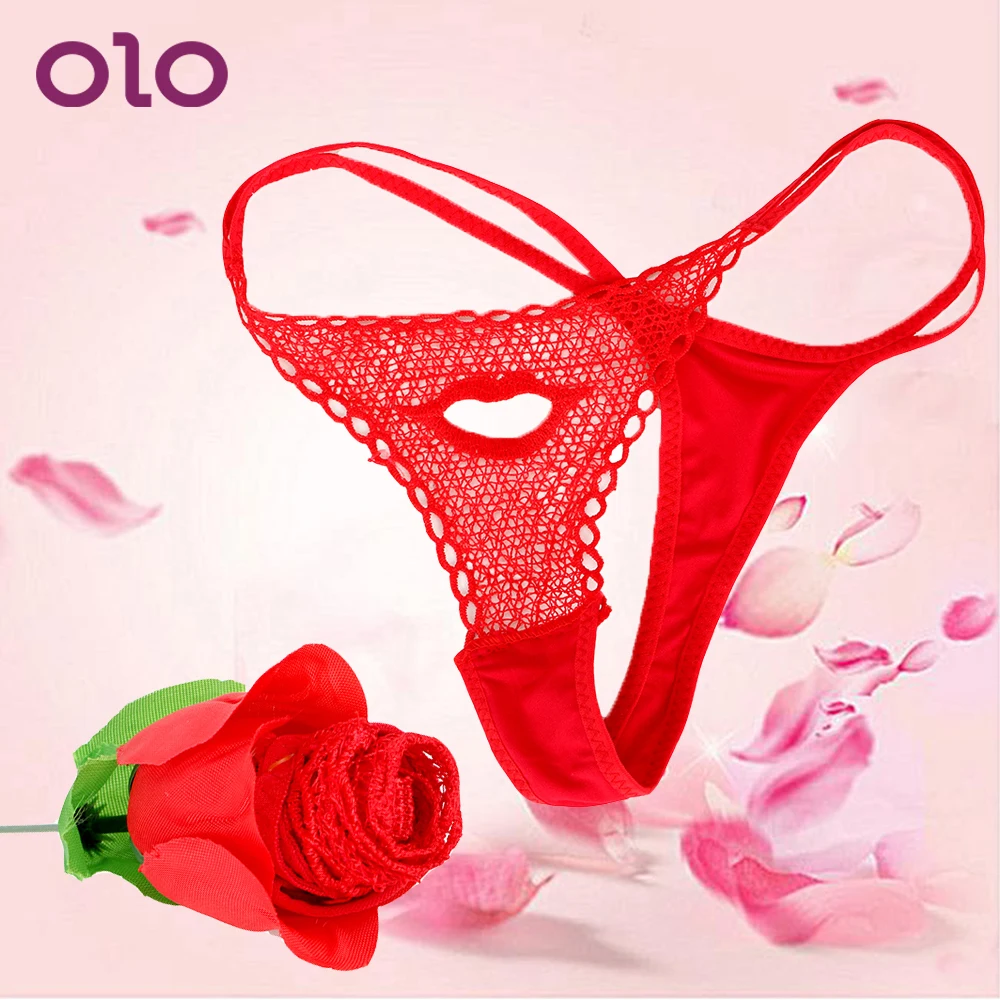 Женские сексуальные стринги OLO кружевное нижнее белье в форме розы G женские