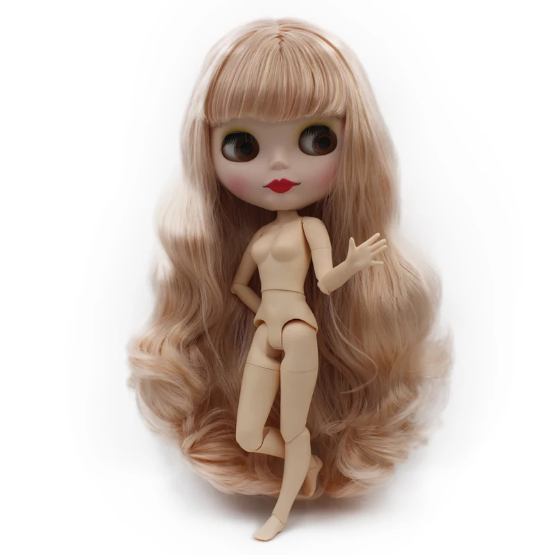 Шарнирная кукла Blyth, Neo Blyth кукла Обнаженная Заказная матовое лицо куклы можно изменить макияж и платье DIY, 1/6 шарнирные куклы NO48