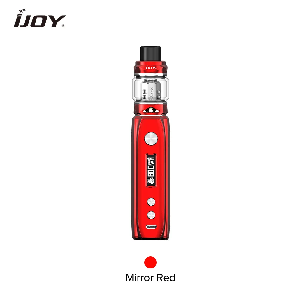 Оригинал IJOY Катана 81 Вт TC комплект 3000 мАч с мод и Subohm Танк 0.2ohm KM1 сетка катушки VS