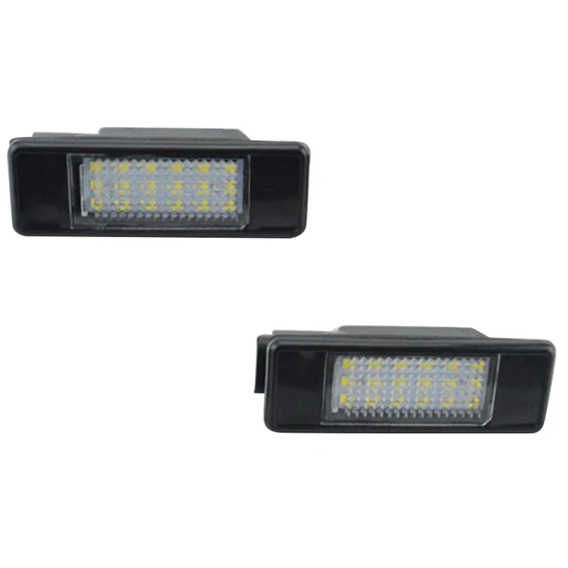 Black 2x номерной знак фонарь освещения номерного знака для peugeot 207 308 Citroen Berlingo C2 C3 Pluriel выпуска 2004-2009 C4 C5 C6 Ds3 P12 - Цвет: Black