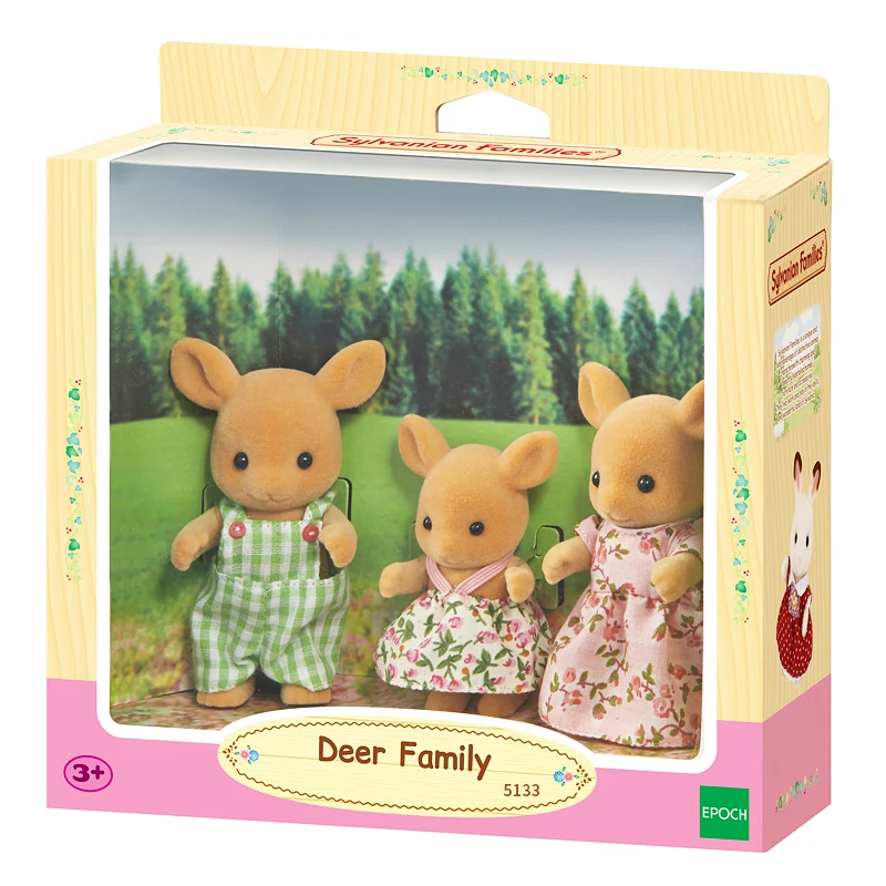 Sylvanian Family Deer набор из 3 предметов кукольный домик игрушки с животными фигурки для