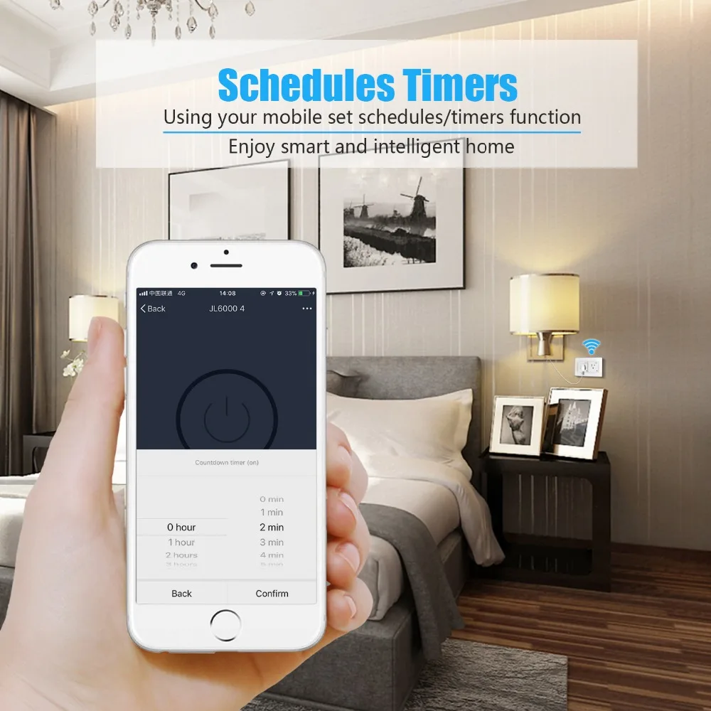 Умная розетка Hyleton с дистанционным управлением стандарта ЕС мини розетки