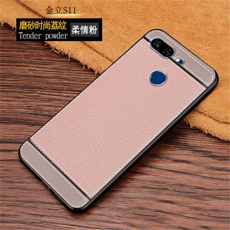 Силиконовый чехол Litchi для Gionee S9 S10 S10B S10C S10L S11 | Мобильные телефоны и аксессуары