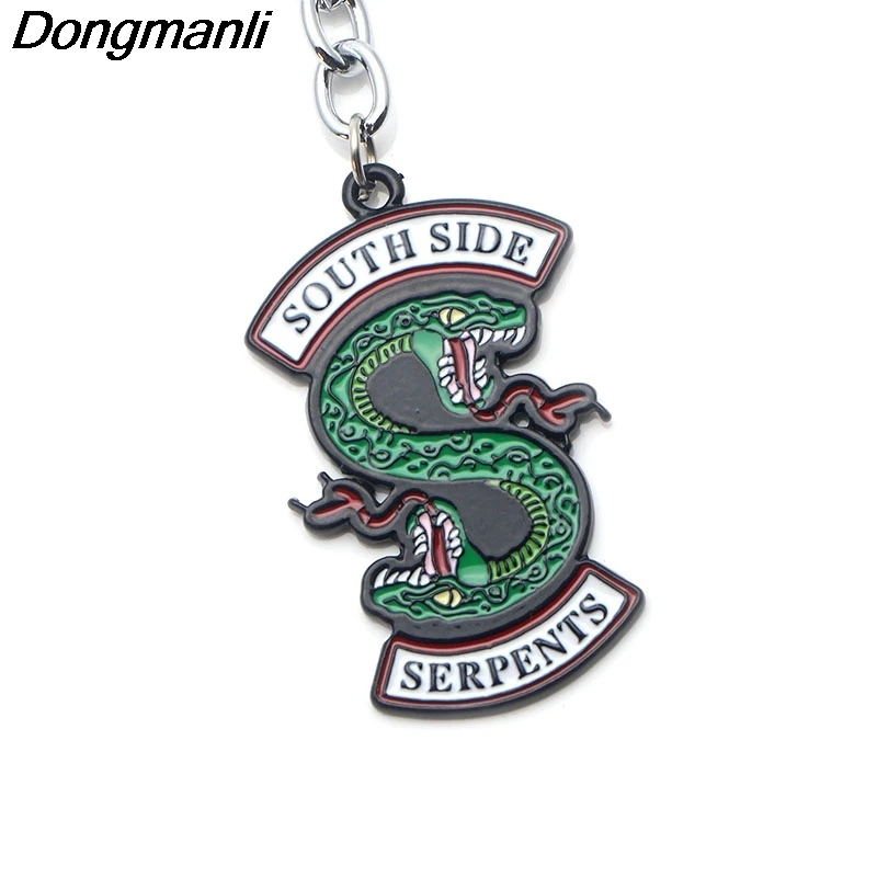 P2814 Dongmanli Riverdale TV jewelry Metal Enamel key chains key rings Car keychain for key Fans gift Fashion accessories