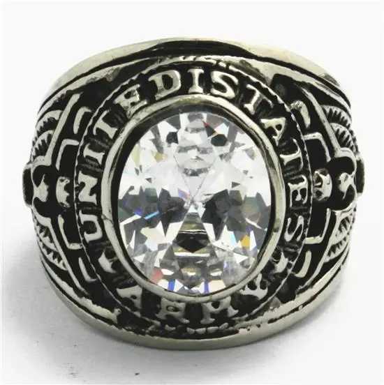 Punk Gothic Rion Man Ring USA Army Clean CZ | Украшения и аксессуары