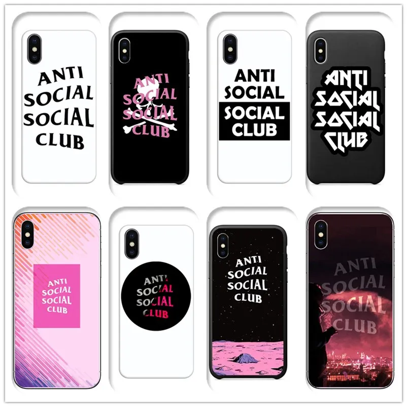 Простой антиклубный Жесткий Чехол для iphone 6 6splus 7 8 Plus SE Funda Coque для iphone X XS Max XR чехол для телефона ASSC Social чехол