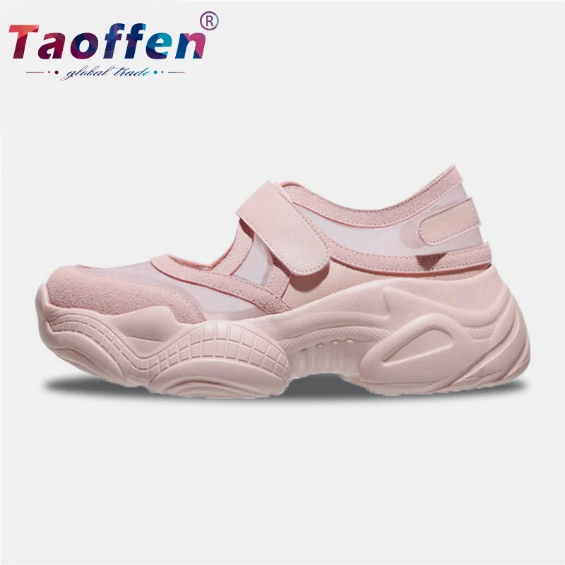 Taoffen/однотонные летние и весенние открытые сандалии для молодых девушек пляжная