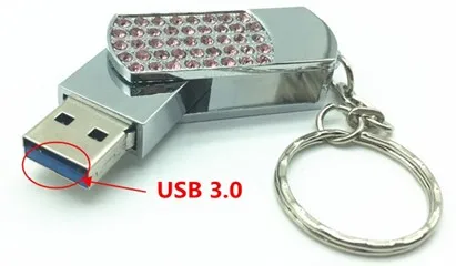 Хит продаж металлический Кристальный кулон полностью Алмазный Вращающийся