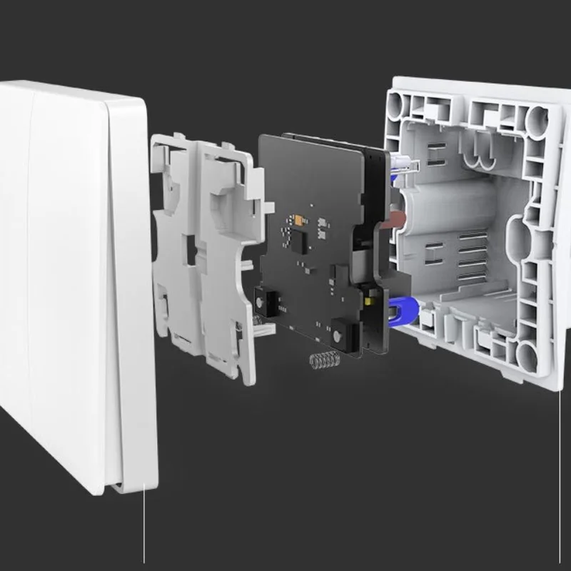 Умный Домашний Светильник Xiaomi Aqara Mijia с одним пожарным проводом ZigBee, беспроводной ключ, настенный выключатель через приложение для смартфона