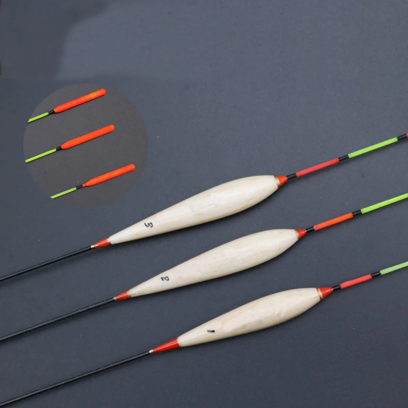 3 шт./лот поплавок для рыбалки Balsa из древесного материала Flotador Pesca ловли карпа 25