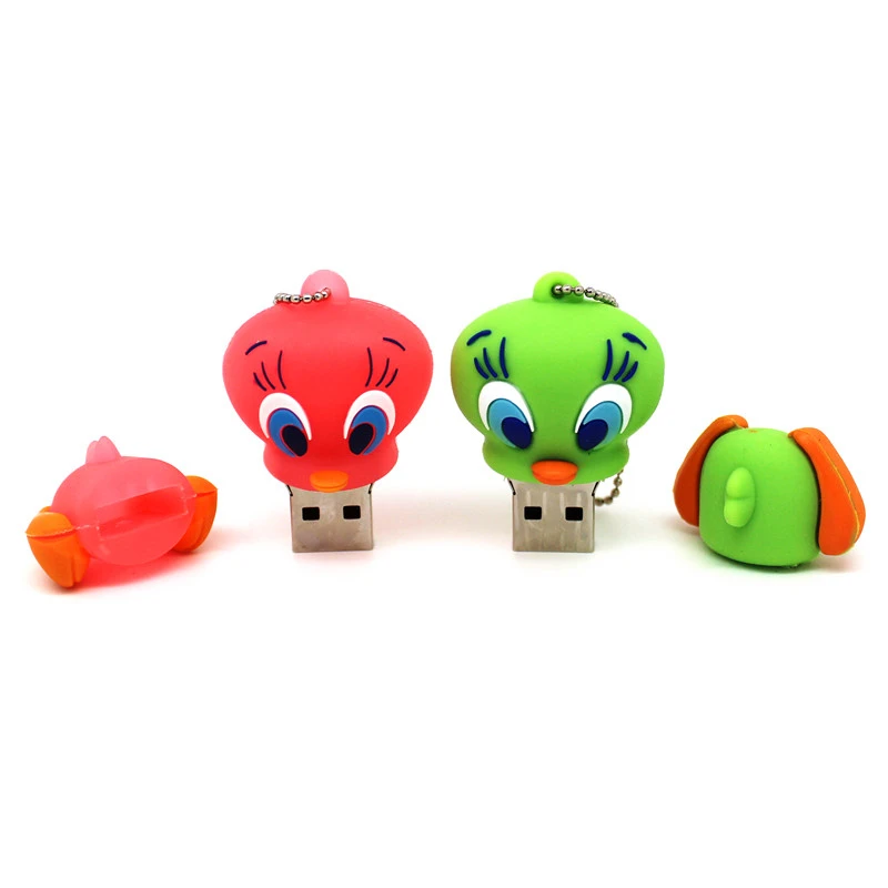 USB флеш накопитель с мультяшным утенком 64 ГБ 32 16 8 4 Гб|USB флэш-накопители| |