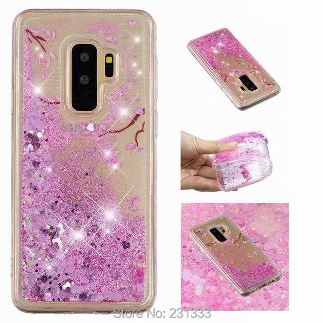 Мягкий блестящий чехол C ku из ТПУ с жидким зыбучим песком для Samsung Galaxy S7 EDGE S8 PLUS S9 A8