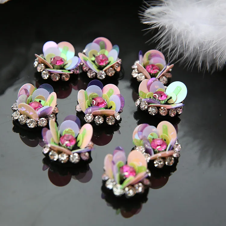 

3D Beaded Patches Flowers Sequins Sew On Patch For Clothing Jacket Applique DIY Accessory