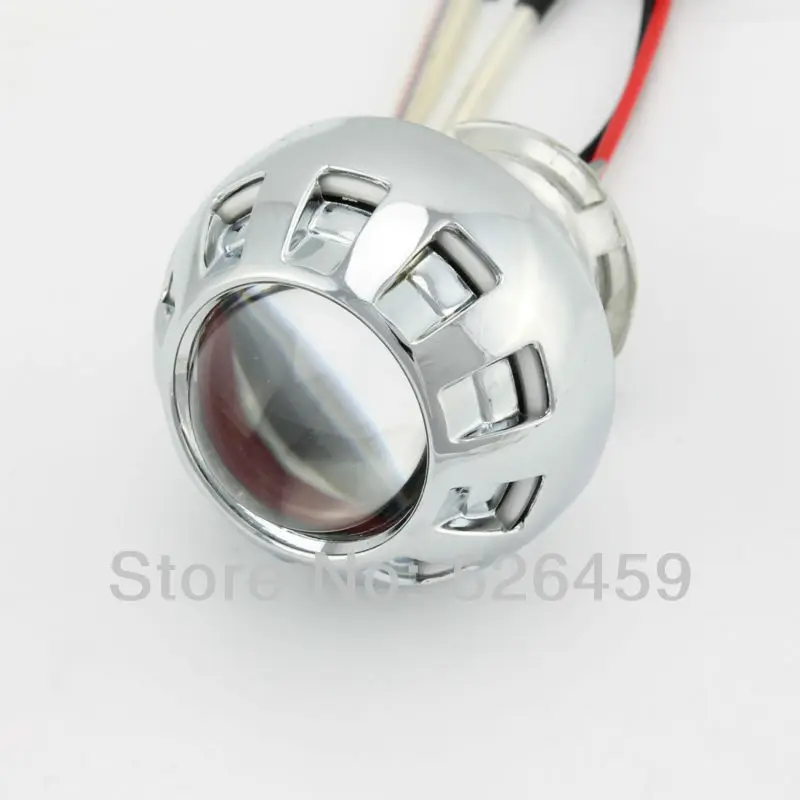 Комплект объективов для проектора Bi-Xenon с синими глазами Ангела и красными