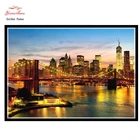 Набор для вышивки крестиком Golden Panno, Набор для вышивки крестиком DMC, Набор для вышивки 14ct, хлопковая нить без принта, вышивка крестиком Нью-Йорка