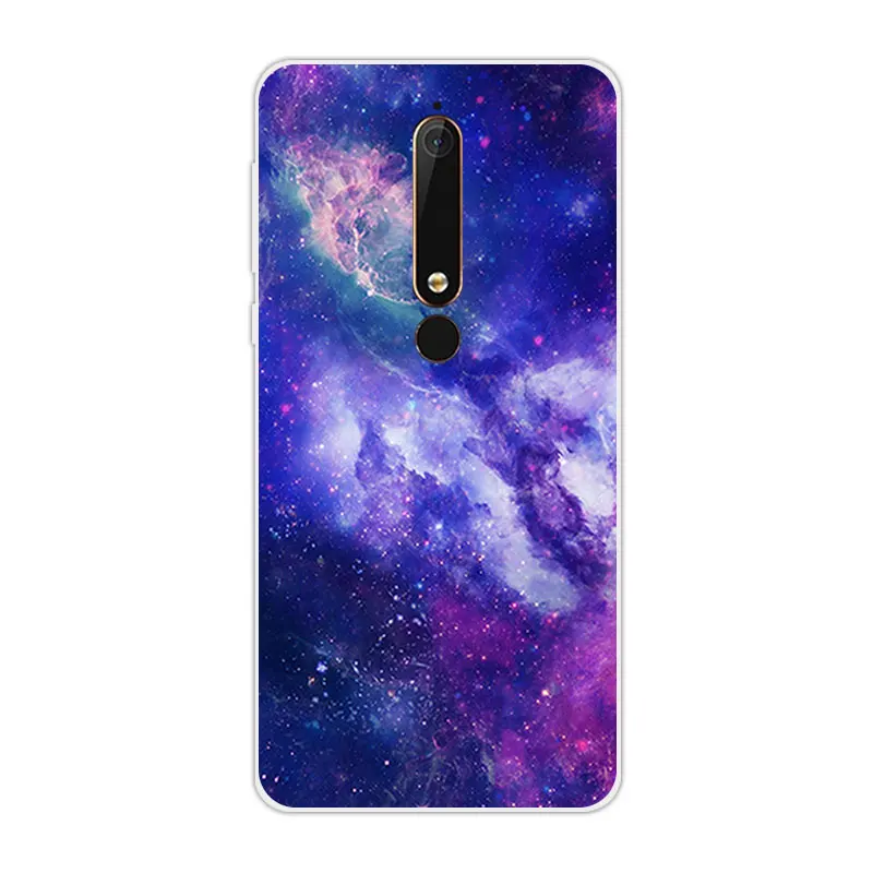 Тонкий силиконовый чехол для телефона Nokia 6 2018 5 (2018)/TA-1054 прозрачный ТПУ Nokia6 Capa |