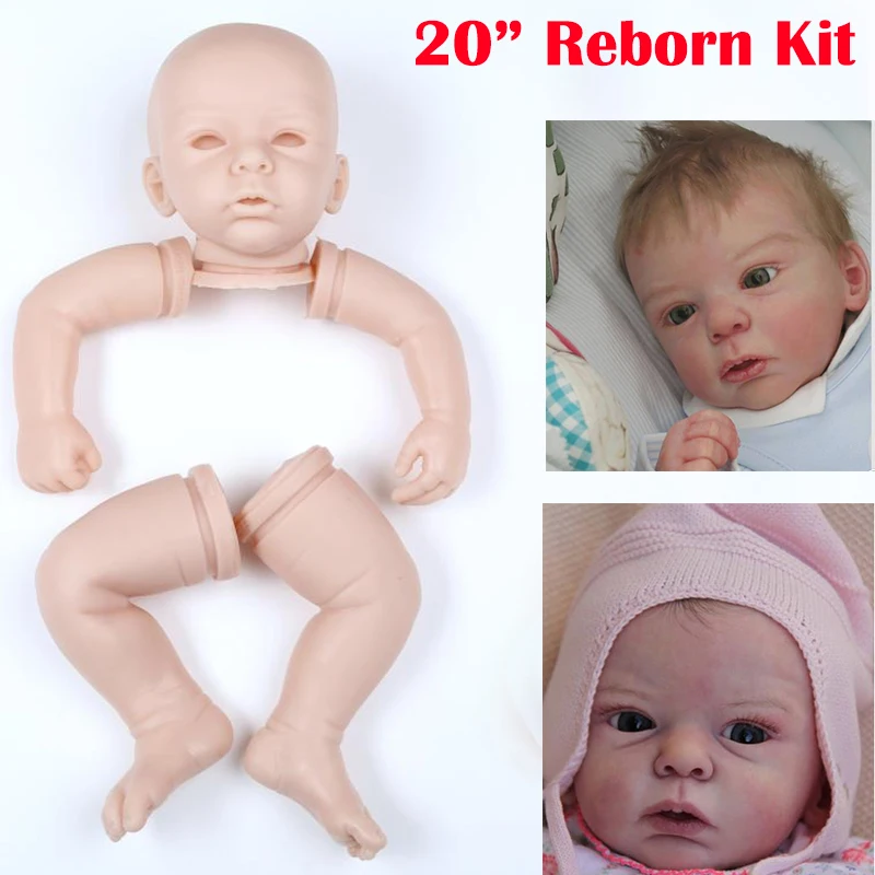 Набор детских кукол reborn из мягкого силикона 20 дюймов аксессуары для ручной