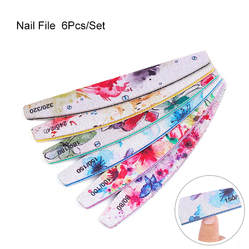 47213 1 шт./10 шт. Розовая белая пилка для ногтей для УФ гель-лака буферный блок педикюр шлифовальный маникюр с полировкой инструмент для ногтей - Цвет: 47213