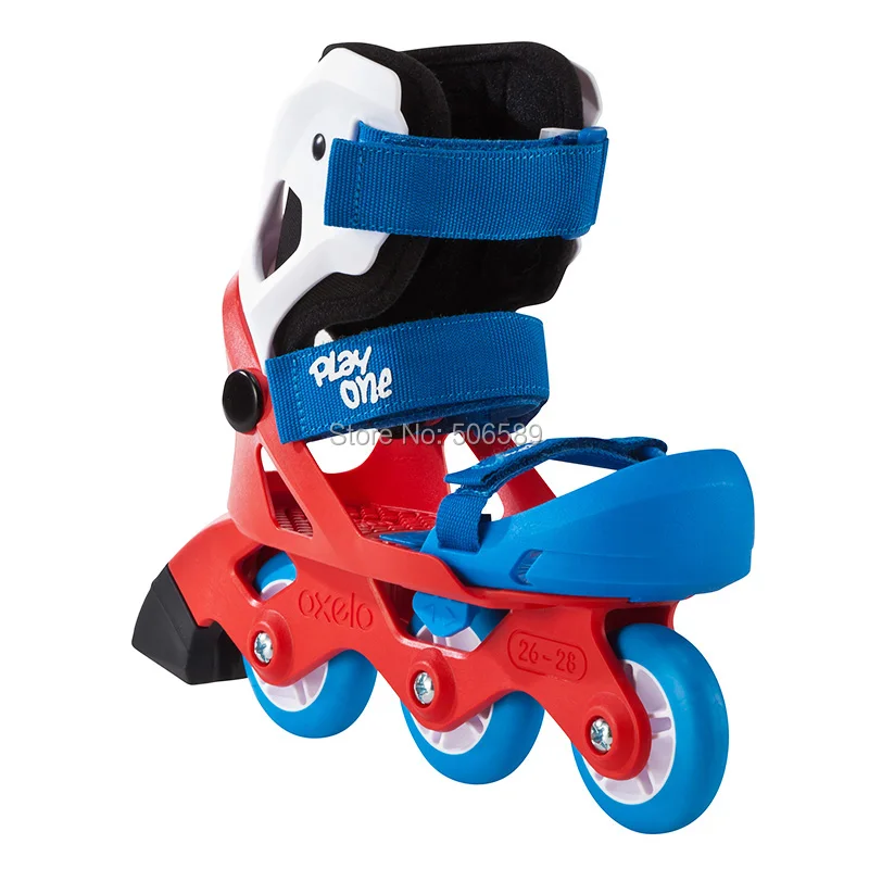 free shipping roller skates children 3-year older size adjustable pink &amp blue |